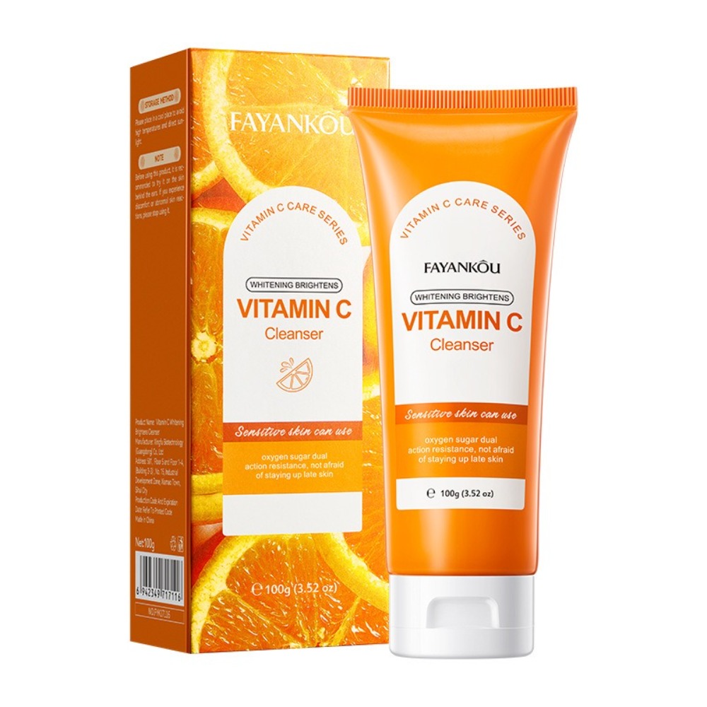 Vitamin C Powder - ホットセール美白洗顔料ビタミンCブライトニングクレンジングミルク洗浄ナイアシンアミド洗顔製品女の子向け