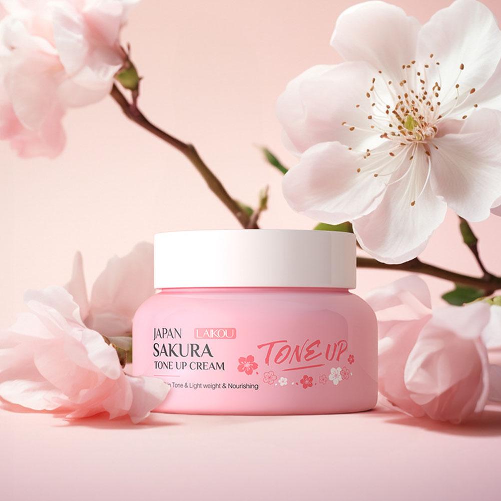 Skincare Glow - フェイシャルモイスチャライザー トーンアップフェイスクリーム、サクラエッセンスグローモイスチャライザー 保湿スムースドライスキン 栄養スキンケア 60g