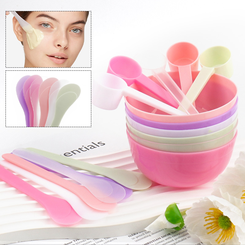 Skincare Ingredients Checker - プラスチック製 DIY フェイスマスク混合ツールキット マスク泥ツール エッセンシャルオイルボウル スクレーパー