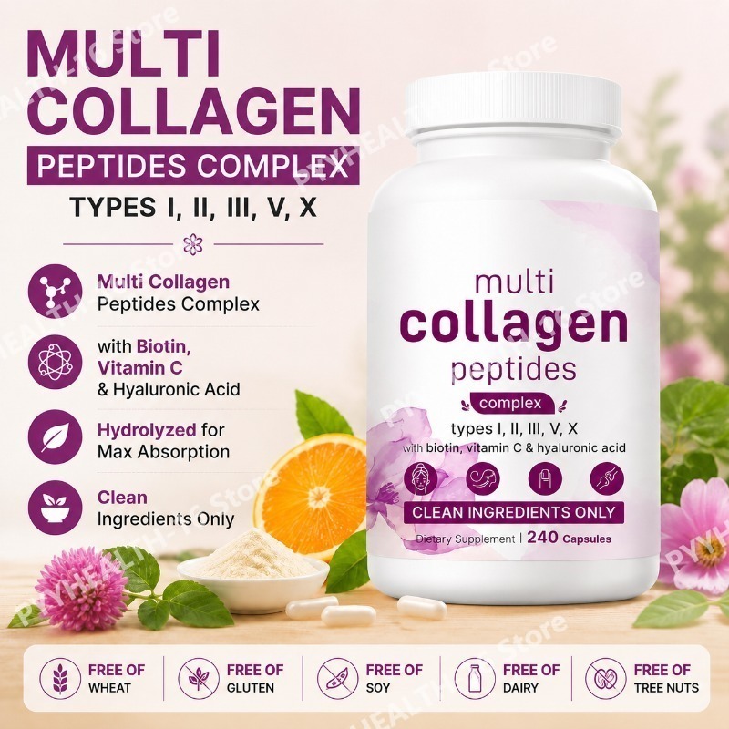 マルチコラーゲンペプチドカプセル（ビオチン、ビタミンC、ヒア - Vitamin C Powder のレビューと価格