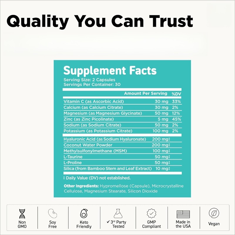 ヒアルロン酸サプリメントにはMSM、ビタミンC、ココナッツパ - Vitamin C Powder のレビューと価格