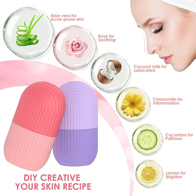 シリコーン製アイスキューブトレイ、フェイシャルアイローラー、 - Skincare Scora のレビューと価格
