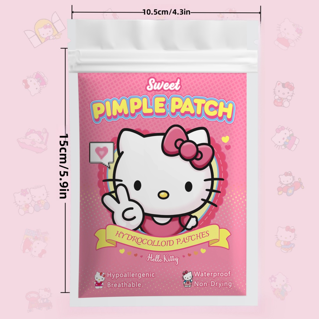 48/120個入り ハローキティ ニキビパッチ、顔用ニキビパ - Hydrocolloid Acne Patch のレビューと価格