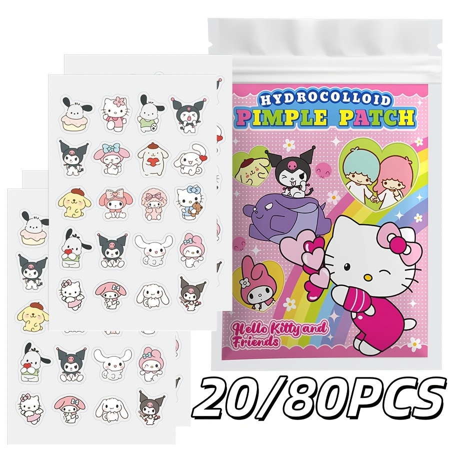20/80個入り サンリオ ハローキティ 漫画柄 ハイドロコ - Hydrocolloid Acne Patch のレビューと価格