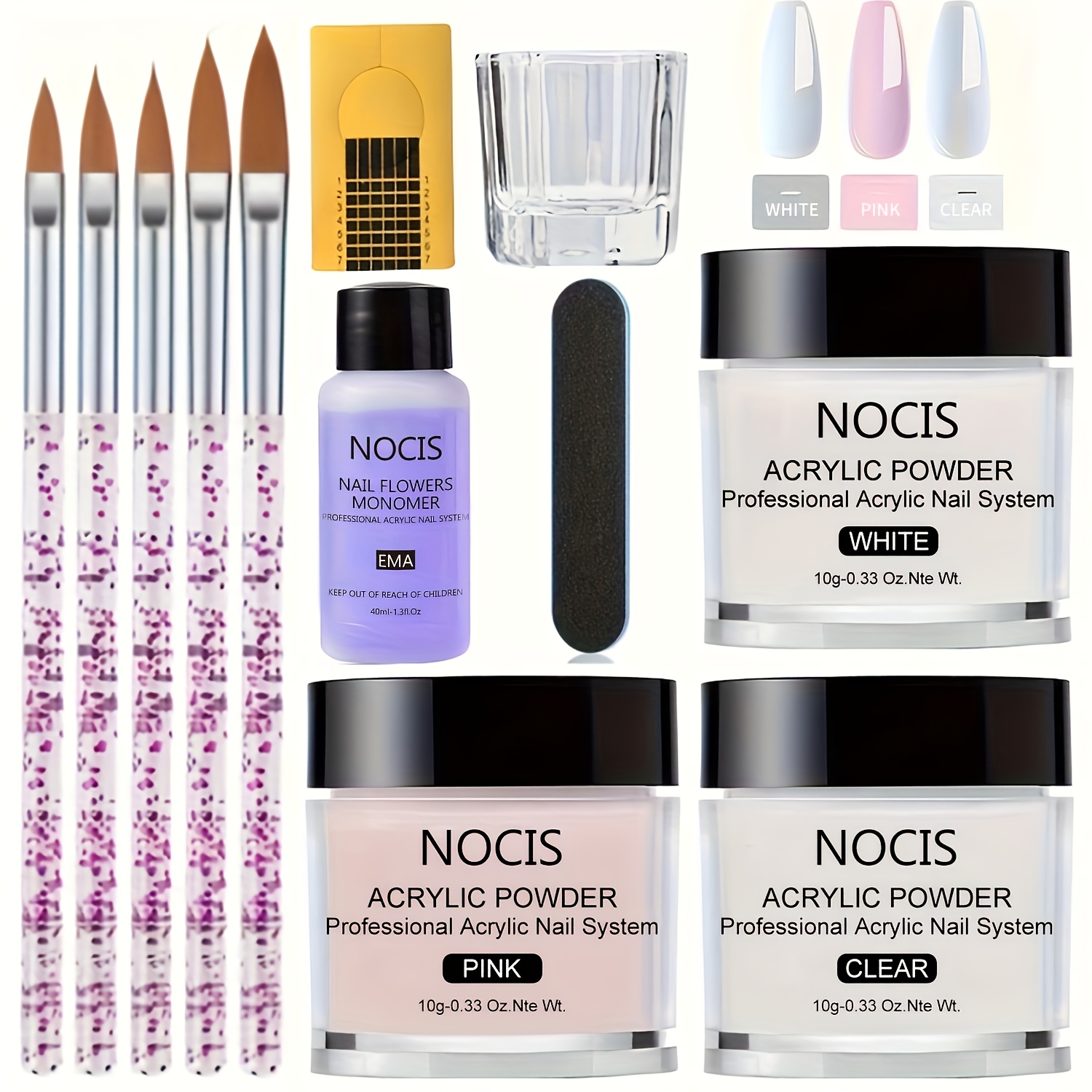 NOCIS アクリルネイルキット - ケラチンアクリルパウダ - Vitamin C Powder のレビューと価格