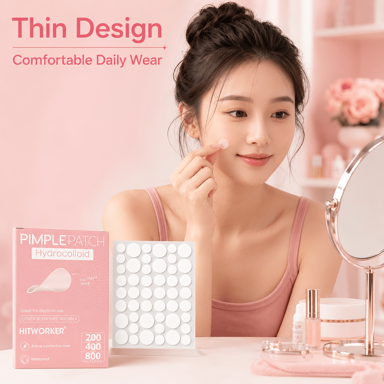 240/480/720枚入りハイドロコロイドニキビカバーパッ - Hydrocolloid Acne Patch のレビューと価格
