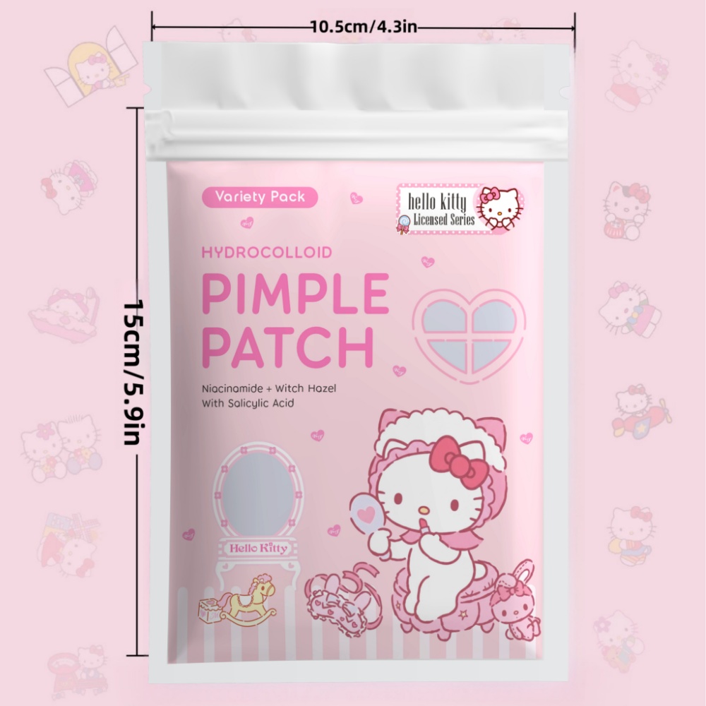 24/72枚入り ハローキティ ハイドロコロイドニキビパッチ - Hydrocolloid Acne Patch のレビューと価格