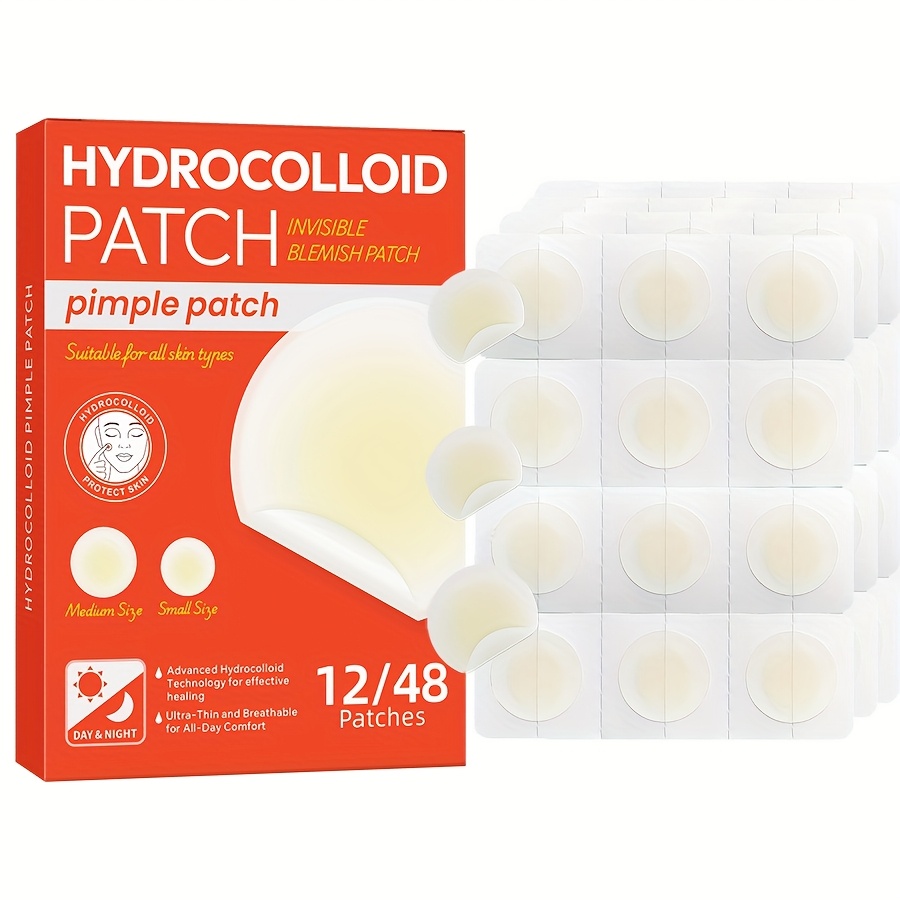 48 個のハイドロコロイドニキビパッチは目に見えないカバー力 - Hydrocolloid Acne Patch のレビューと価格
