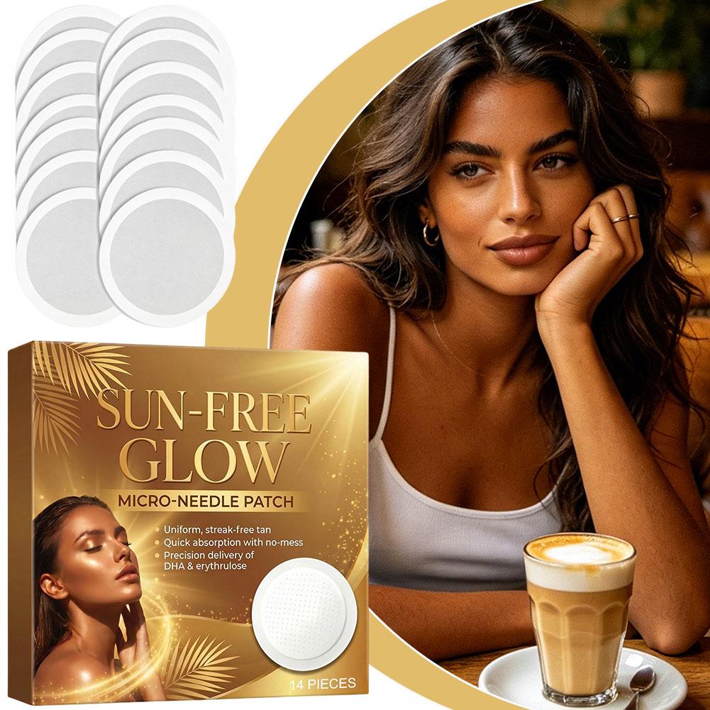 14枚入り サングローパッチ 日焼け不要 マイクロダーツステ - Skincare Glow のレビューと価格
